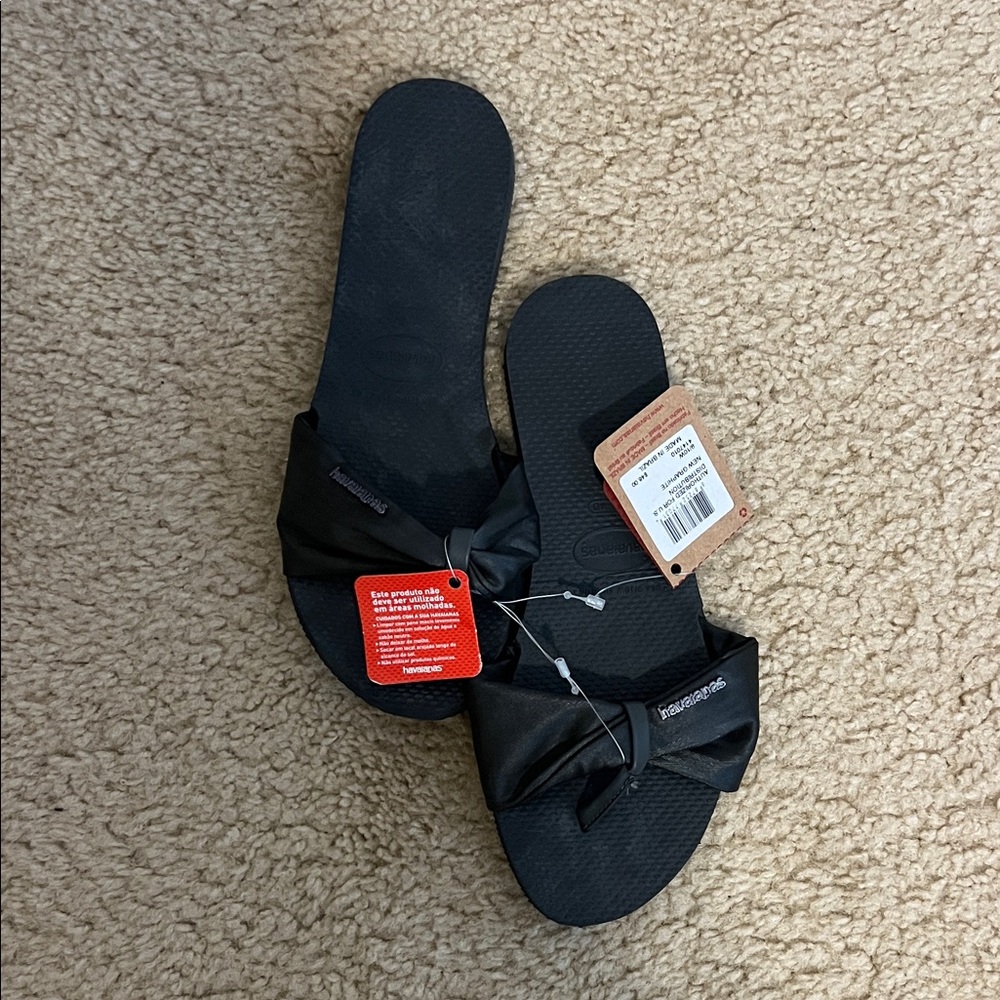 Havaianas Black Sandals 9/10